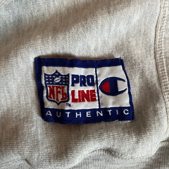 1994 Champion Reverse Weave NFL Pro Line Sweatshirt New England Patriots Large - Picture 4 of 5